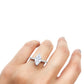Solitario corte marquisse plata 925 PREMIUM
