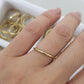 Anillo delgado torsal y liso oro 10k dorado