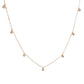 Gargantilla zirconias blancas con bisel oro 10k