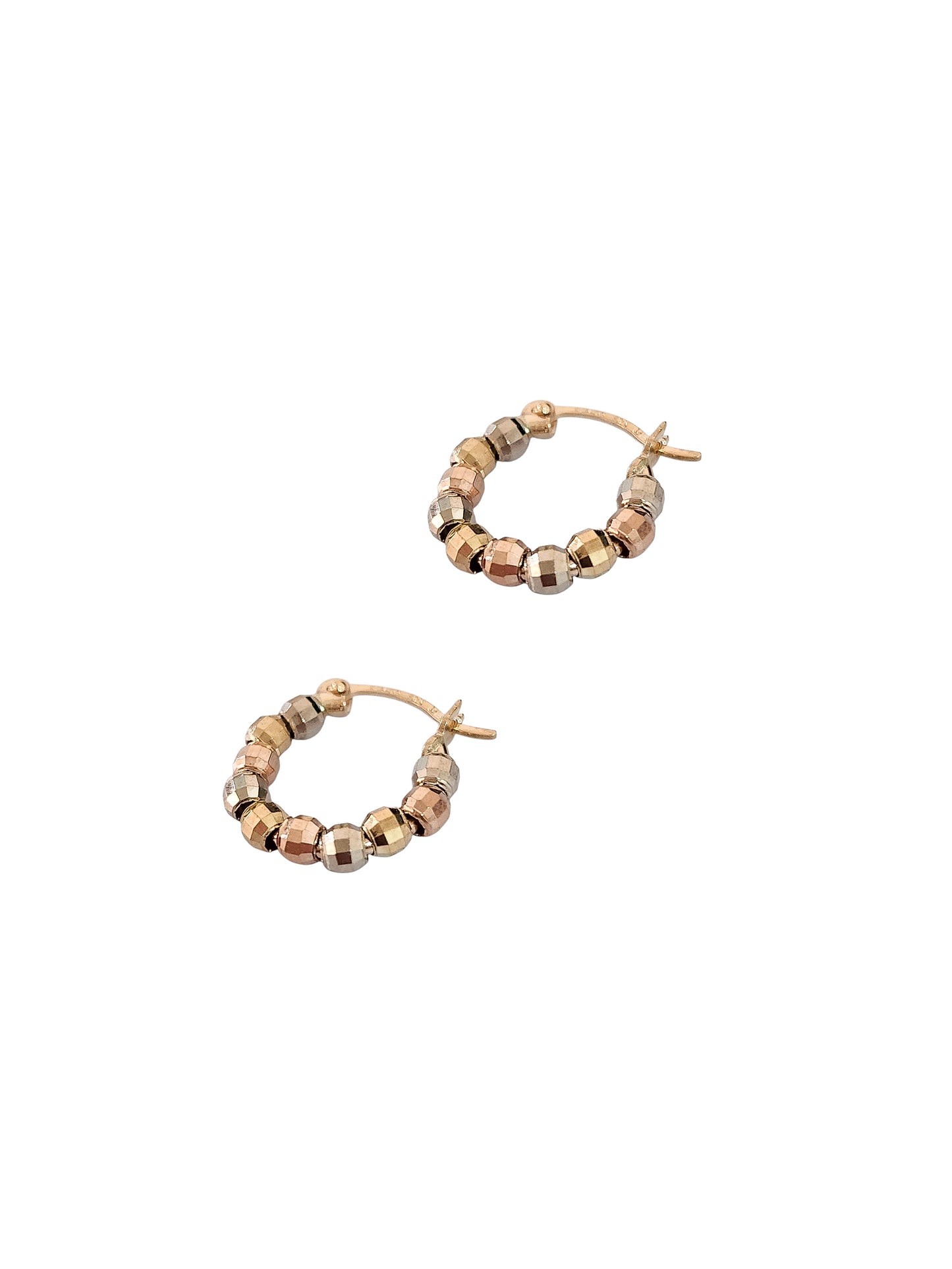 Arracadas bolas 3 oros CHICAS