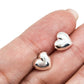 Par de broquel corazón bombi XL plata 925