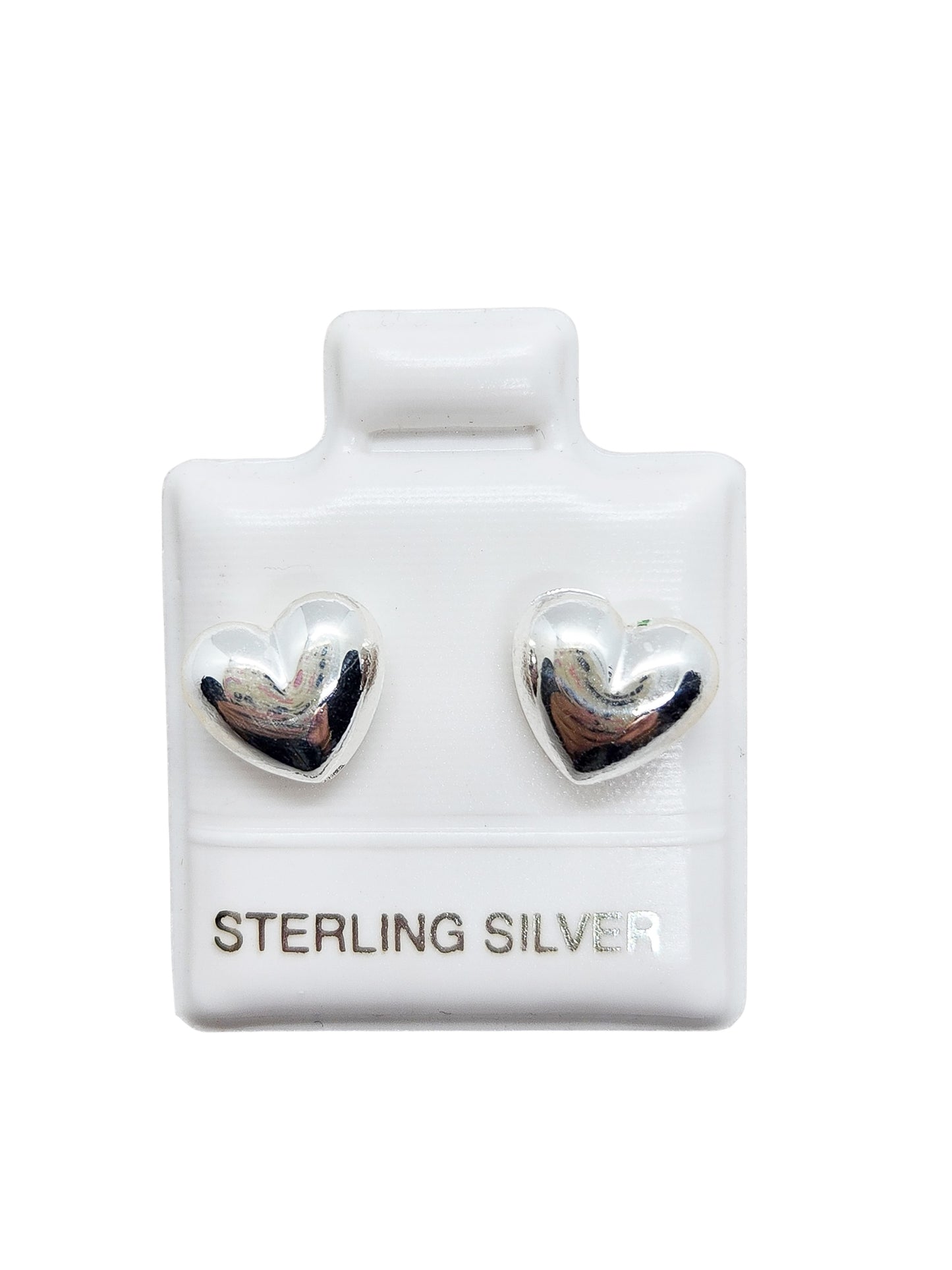Par de broquel corazón bombi XL plata 925