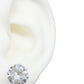 Par de aretes redondo XL 10mm plata 925