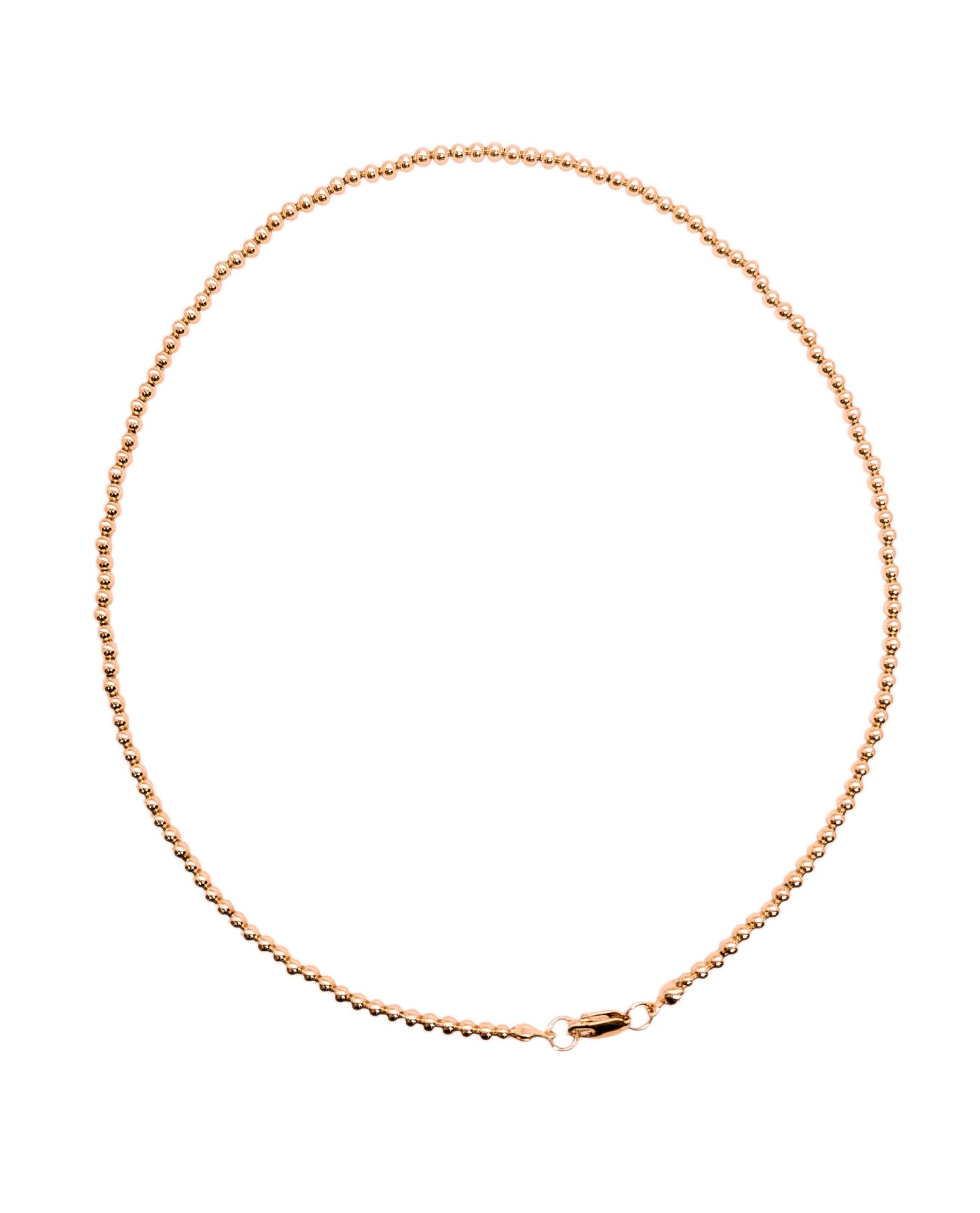 Collar bola BIMETAL DORADA 3mm (PLATA Y ORO)