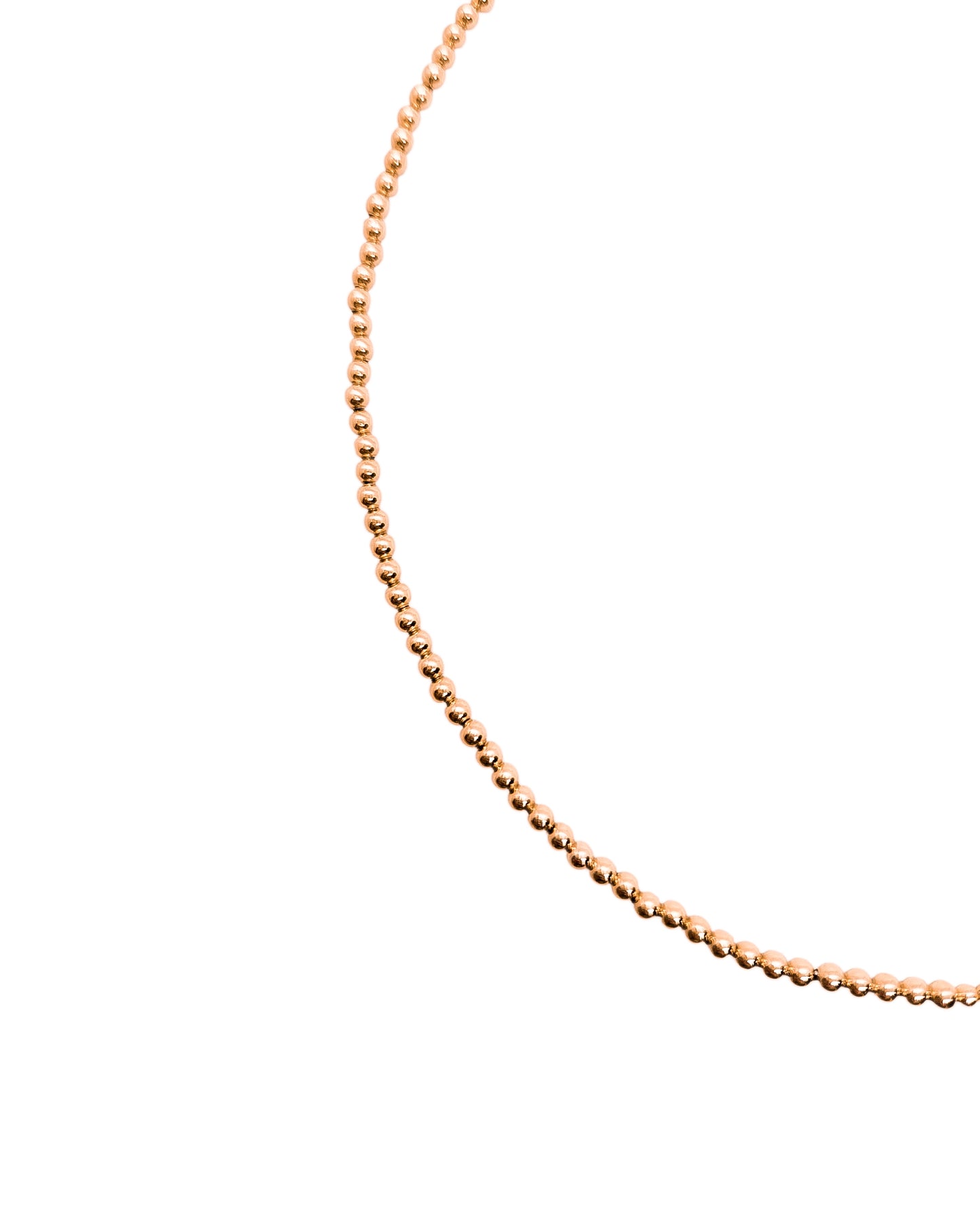 Collar bola BIMETAL DORADA 3mm (PLATA Y ORO)