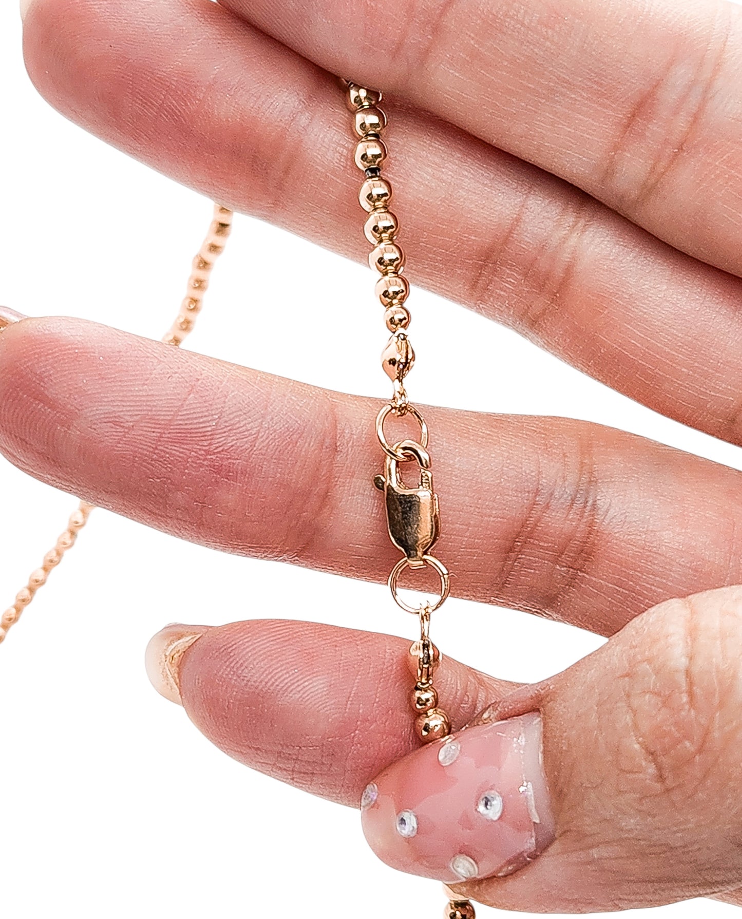 Collar bola BIMETAL DORADA 4mm (PLATA Y ORO)