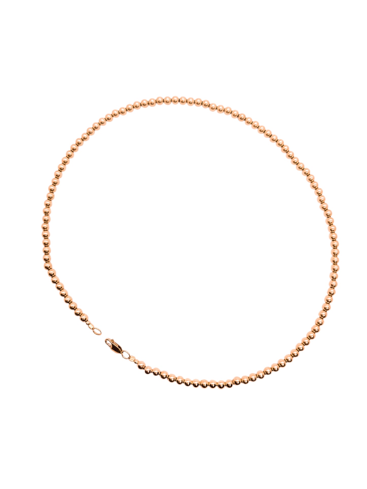 Collar bola BIMETAL ROSA 4mm (PLATA Y ORO)