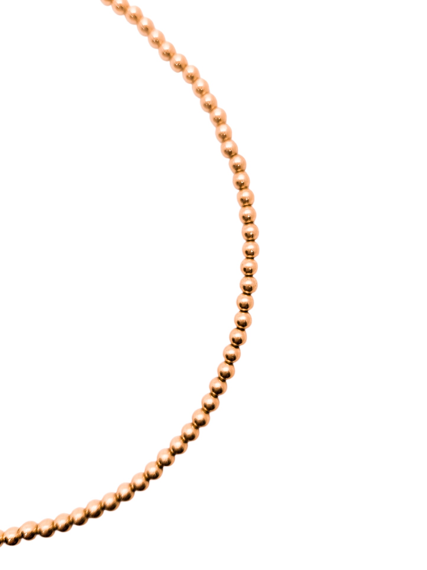 Collar bola BIMETAL ROSA 4mm (PLATA Y ORO)