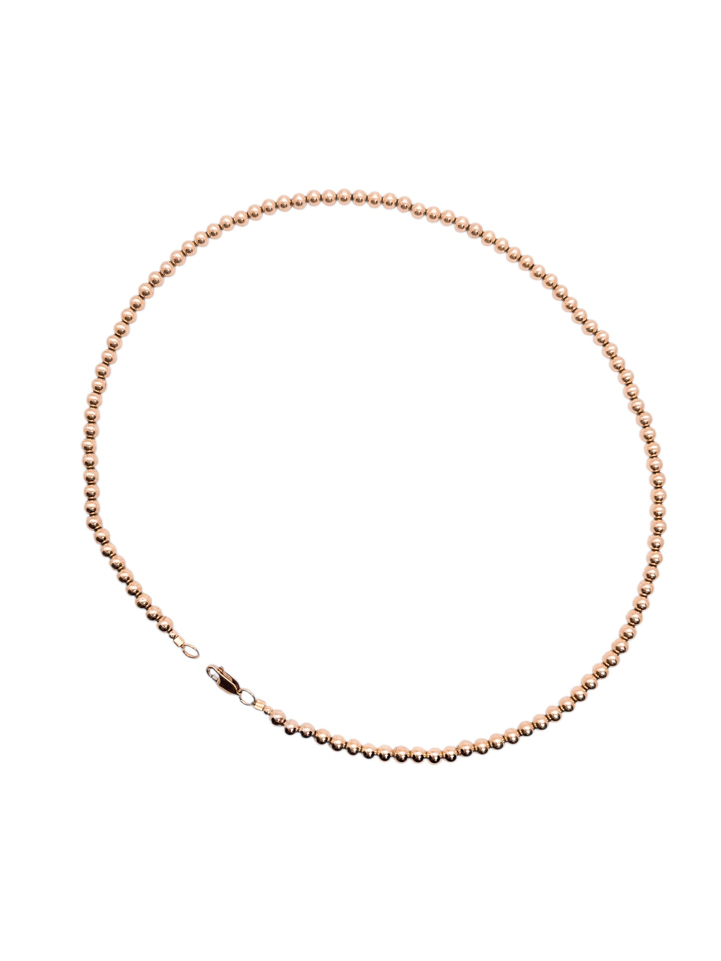 Collar bola BIMETAL DORADA 4mm (PLATA Y ORO)