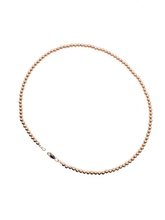 Collar bola BIMETAL DORADA 4mm (PLATA Y ORO)