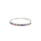 Anillo media churumbela colores plata 925