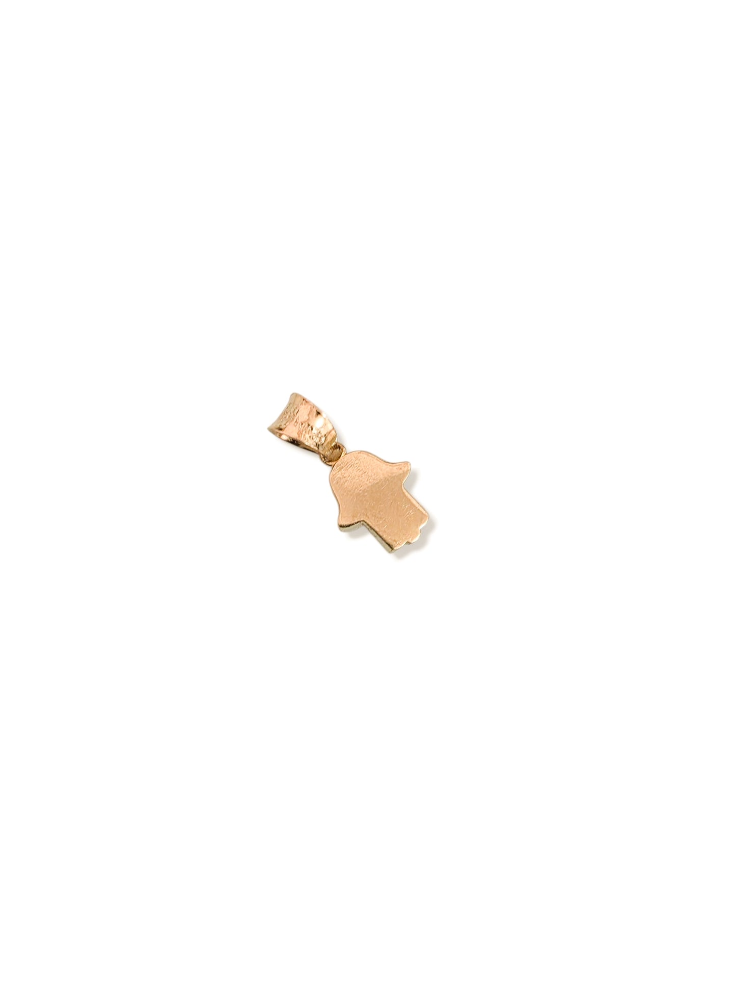Dije mano de Fatima lisa oro 10k