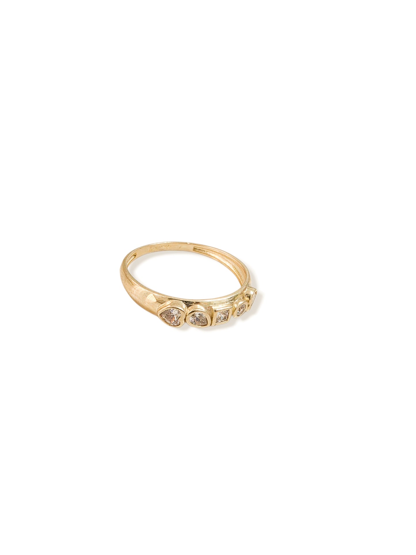 Anillo figuras geométricas ORO 10K