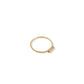 Anillo baguette piedra blanca