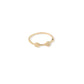Anillo círculos con piedras ORO 10K