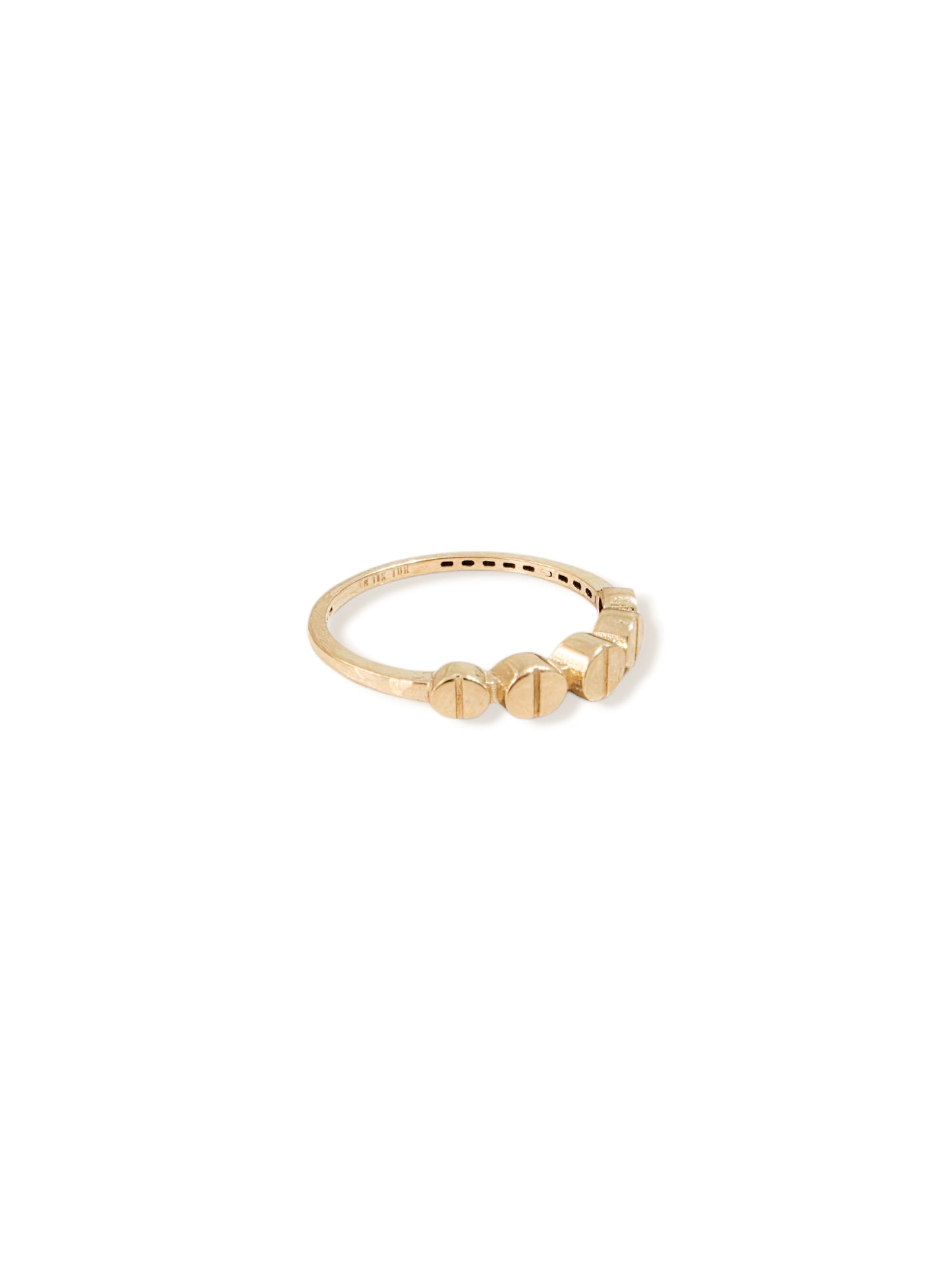 Anillo círculos ORO 10K