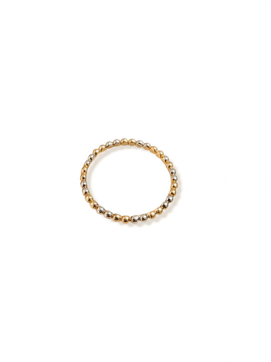 Anillo puntos tres oros, ORO 10K