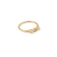 Anillo círculos dos uno ORO 10K