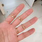 Anillo círculos dos uno ORO 10K