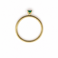 Anillo Esmeralda natural oro 10k