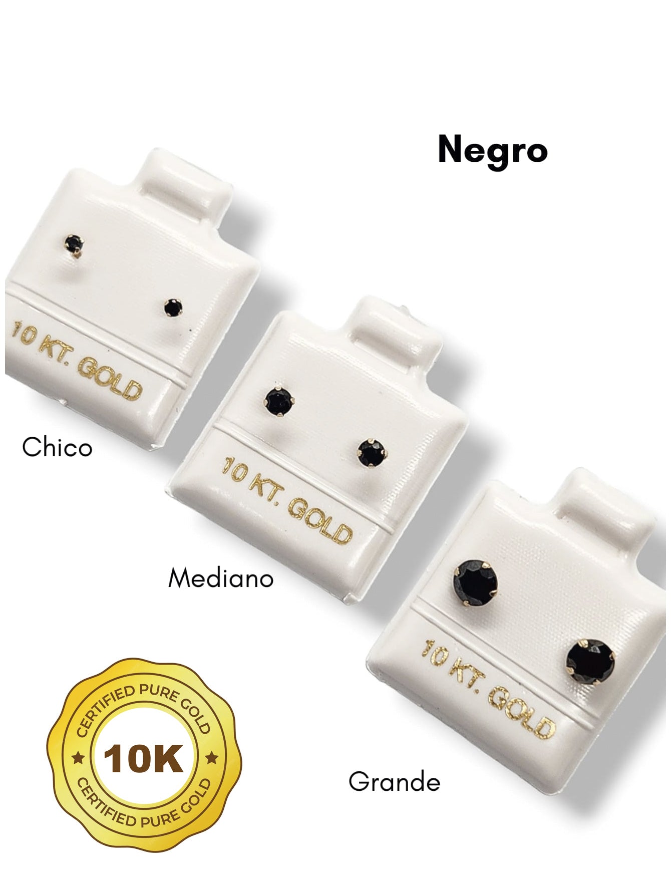 Par de Broquel básico recto NEGRO