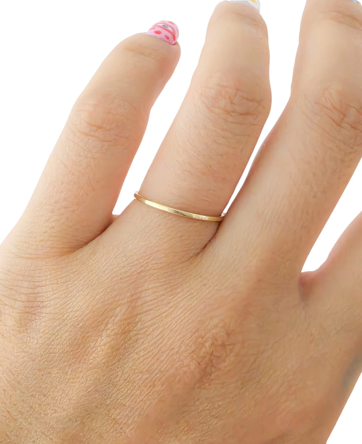 Anillo argolla lisa Oro 10k
