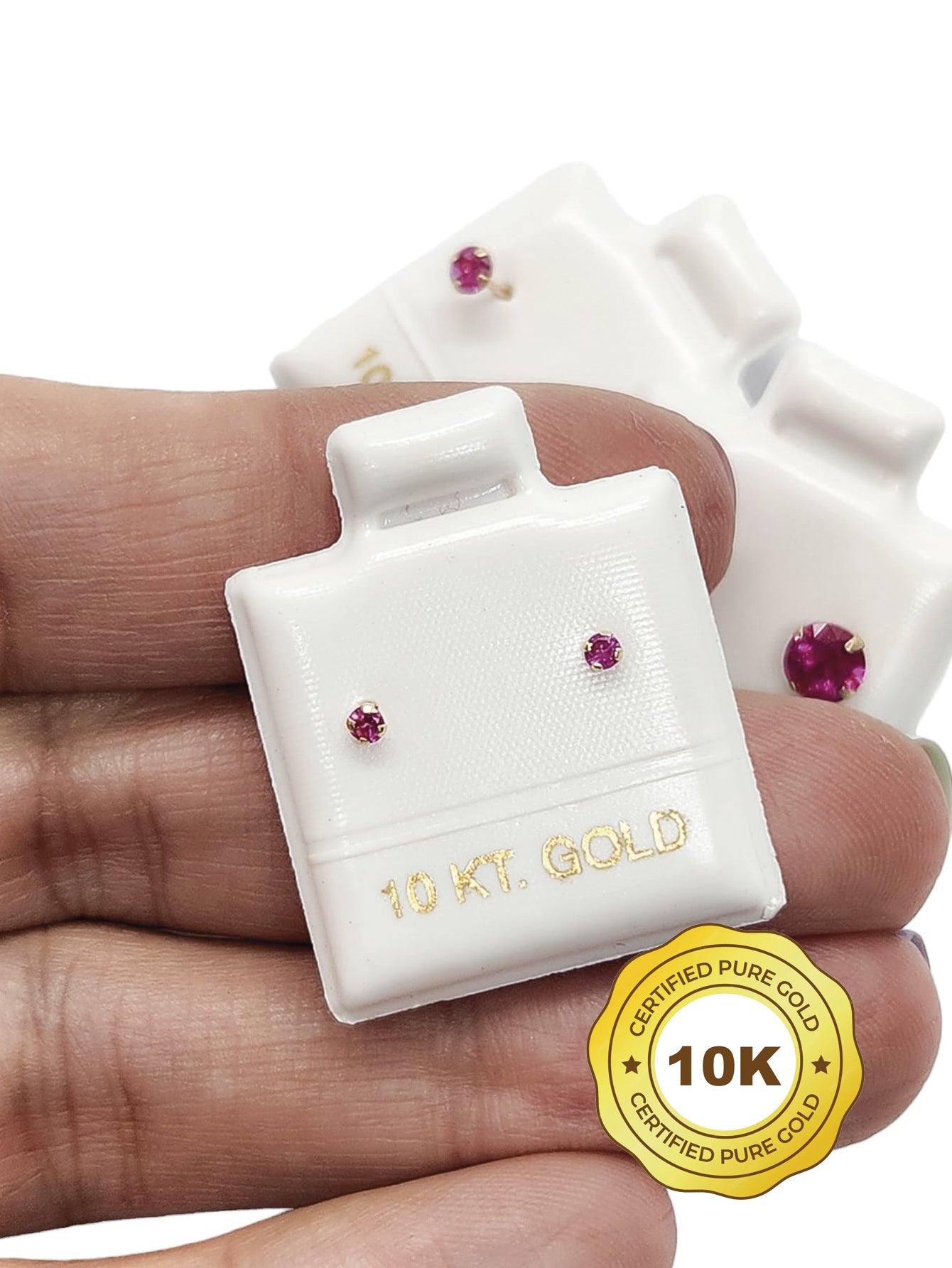 Par de Broquel recto básico ROSA FUCSA