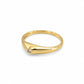 Anillo pinky ring con circonia blanca Oro 10k