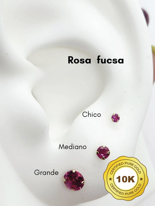 Par de Broquel recto básico ROSA FUCSA
