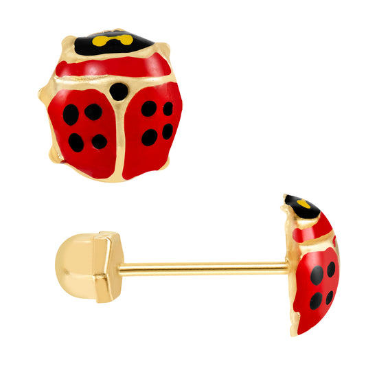 Par de Broquel catarina bump CH y G oro 10k DORADO