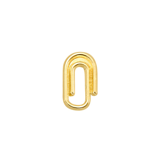 Par de Broquel clip contorno silueta oro de 10k DORADO