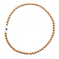 Pulsera ojito turco madre perla mano de Fatima bola BIMETAL 3mm (PLATA Y ORO)