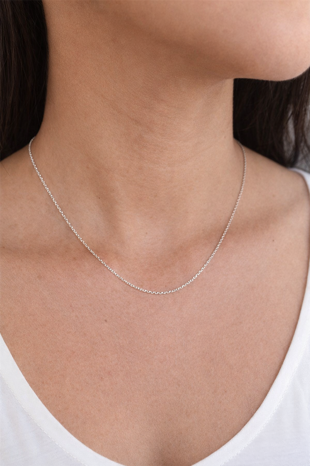 Amaris Cadena Mini Ancla 1mm de grosor Plata 925