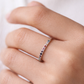 Anillo media churumbela colores plata 925