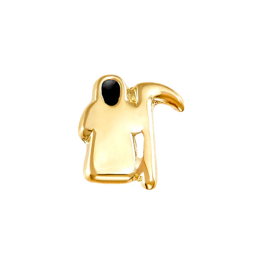 Par de Broquel parca esmalte oro 10k DORADO