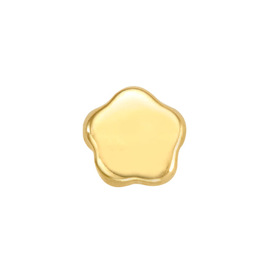 Par o Pieza de Broquel Flor LT Oro 10k DORADO