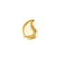 Par de Broquel gota globo estilo chunky (grande y mediano) oro 10k DORADO