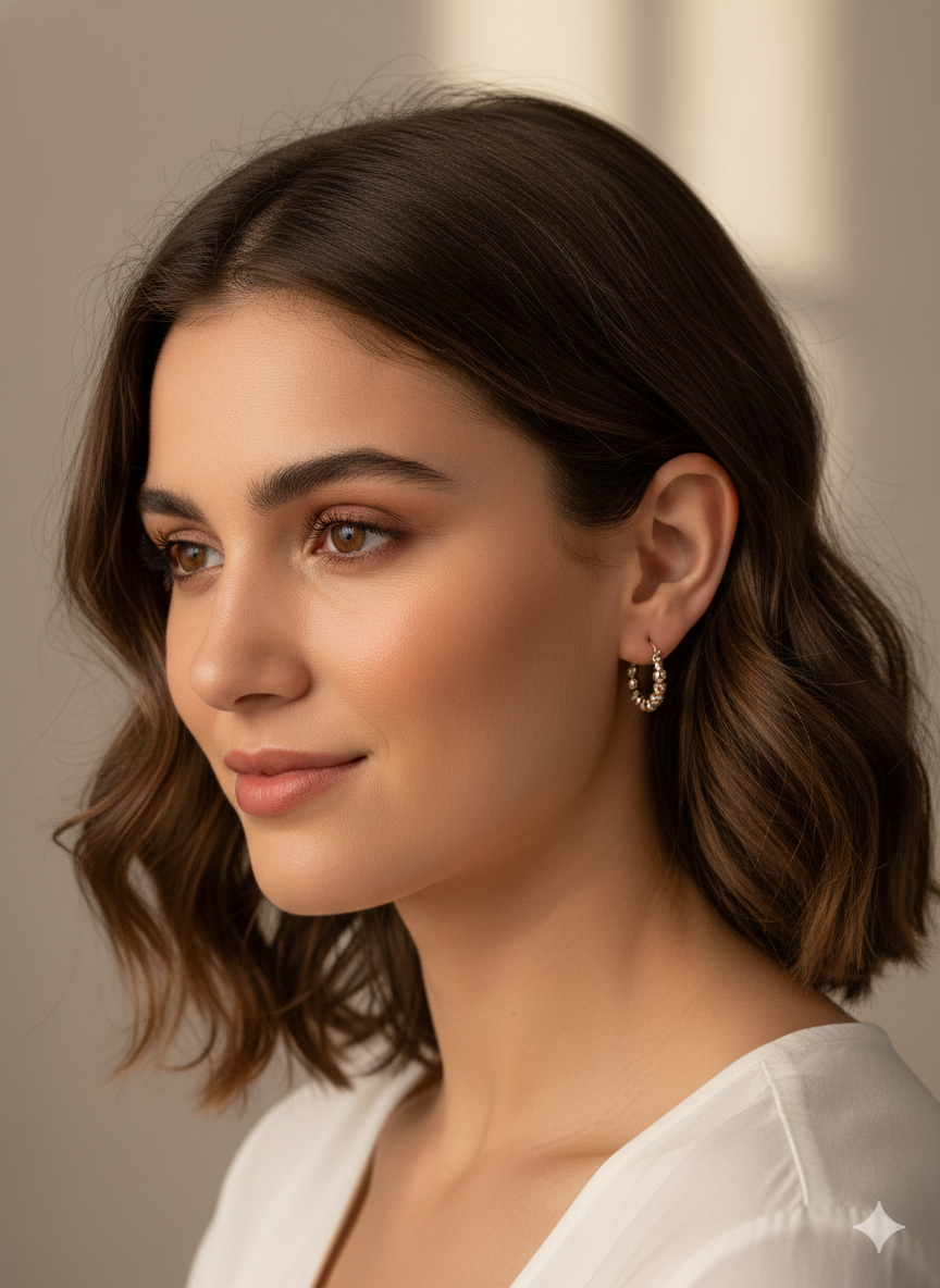 Arracadas bolas 3 oros CHICAS