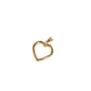 Dije corazón contorno chunky oro 10k