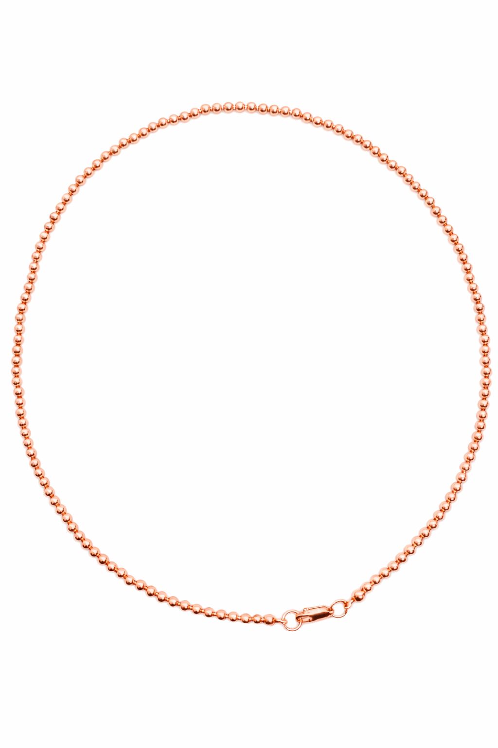 Collar bola BIMETAL ROSA 3mm (PLATA Y ORO)