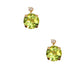 Par de aretes mes Agosto - Peridoto Oro 10k