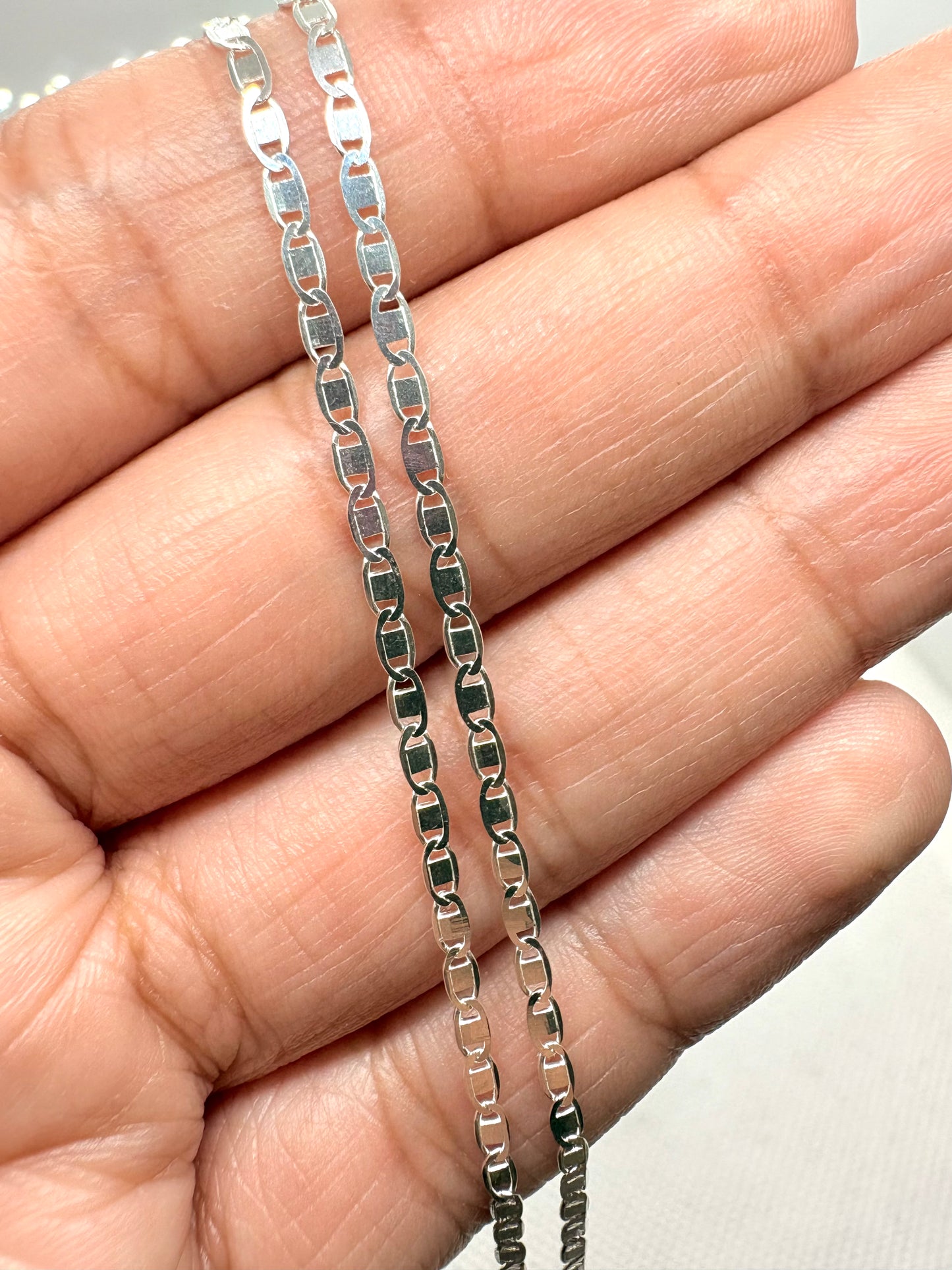 Amaris Cadena Tejida 2mm de grosor plata 925