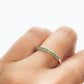 Anillo media churumbela verde