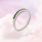 Anillo media churumbela verde