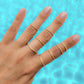 Anillo media churumbela naranja