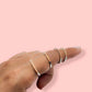 Anillo media churumbela naranja