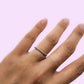 Anillo media churumbela negro