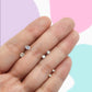 Par o Pieza de Broquel Básico Chispita Zirconia Blanca