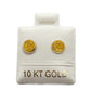 Par de Broquel Carita feliz varios colores Oro 10k