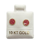 Par de Broquel Carita feliz varios colores Oro 10k